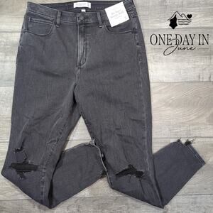 Abercrombie & Fitch Super Skinny Ankle High Rise Distressed Jeans Size 14